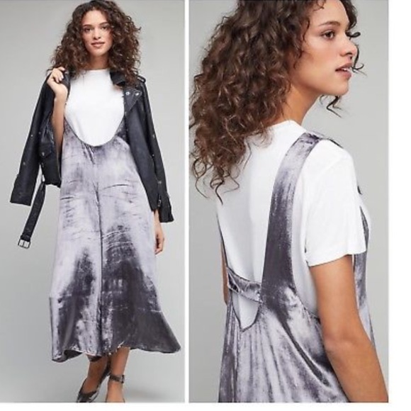 Anthropologie Silver Velvet Jumper - Picture 3 of 4